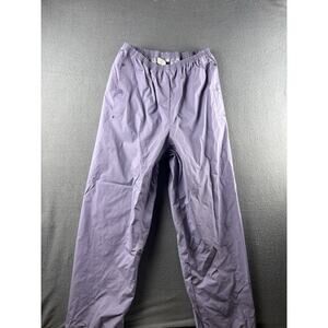 Women's Vintage 90s Columbia Waterproof Rain Pants Wide Leg Hike PVC Purple L